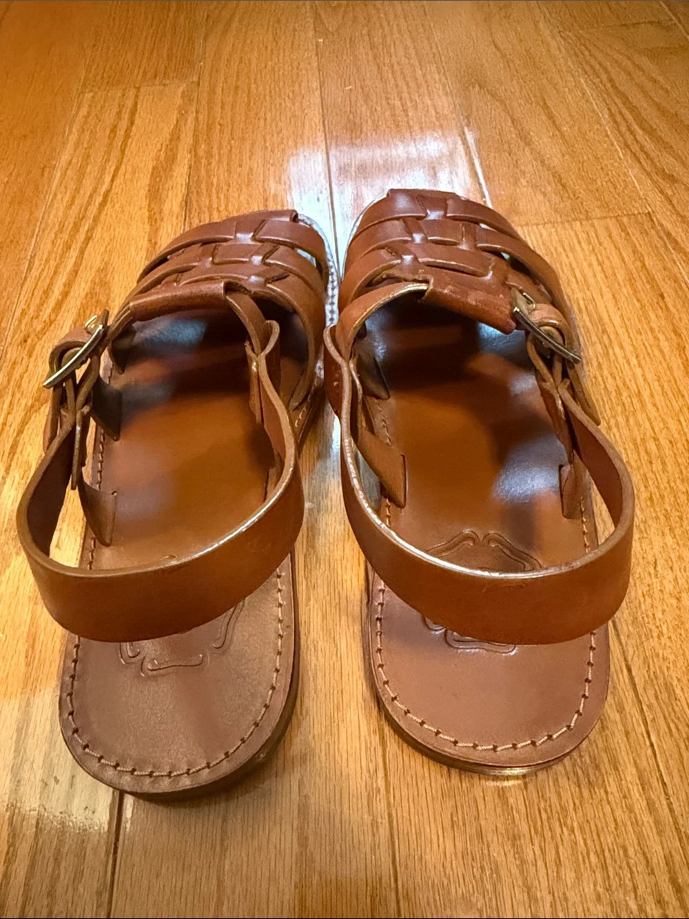 Grenson Quincy Leather Fisherman Sandals - 8US